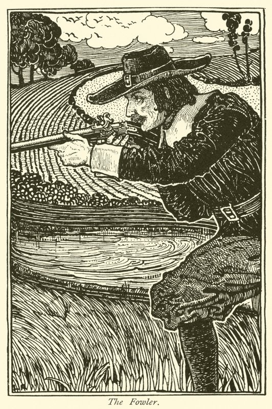 The Fowler (rytina) od Louis John Rhead
