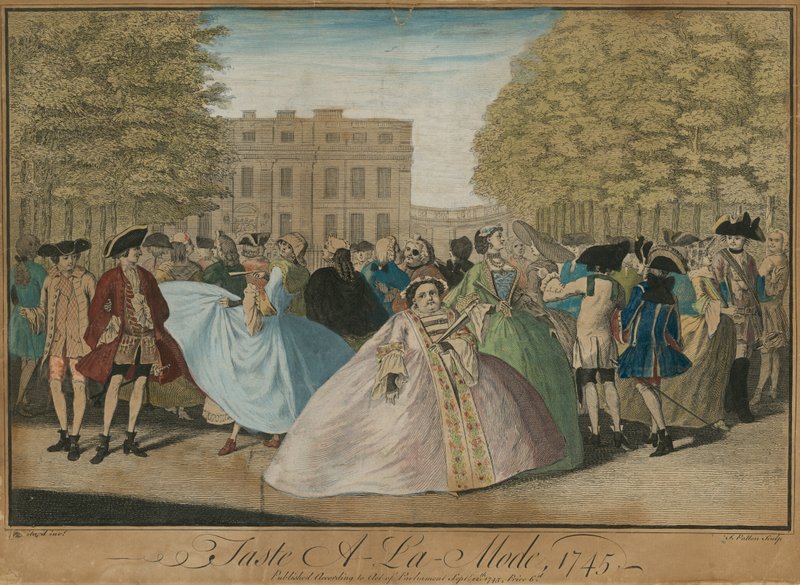 Módní vkus, 1745 od Louis Philippe Boitard