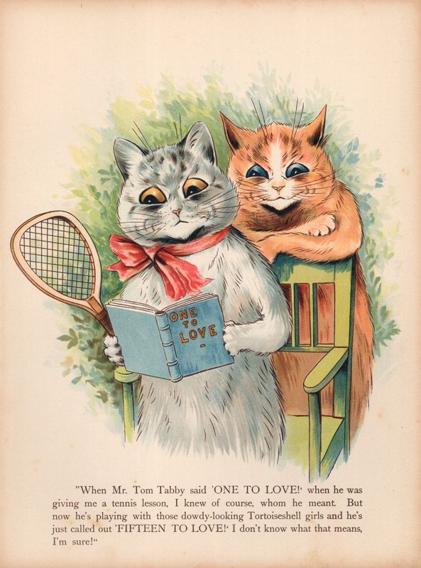 Louis Wain Cats (chromolitho) od Louis Wain