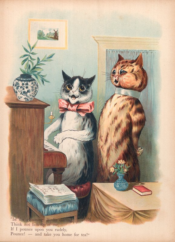 Louis Wain Cats (chromolitho) od Louis Wain