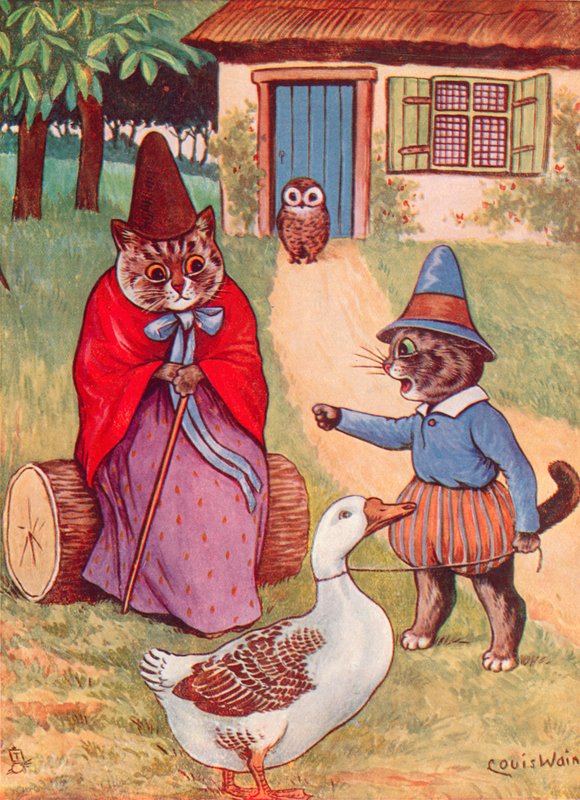 Matka husa doma od Louis Wain