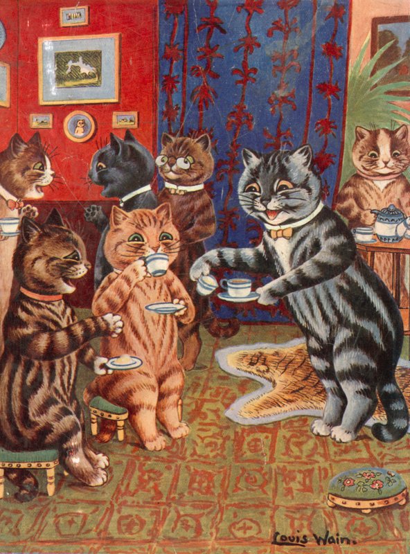 Užívání čaje od Louis Wain