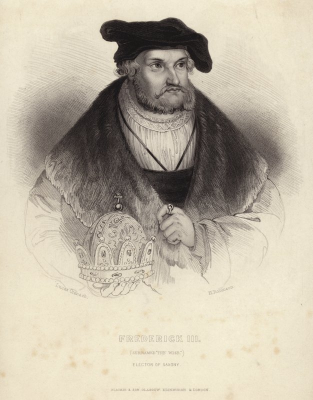 Fridrich III. Saský od Lucas Cranach the Elder