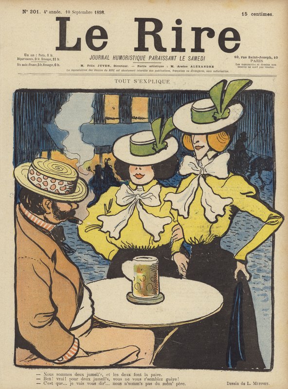 Ilustrace pro Le Rire od Lucien Metivet