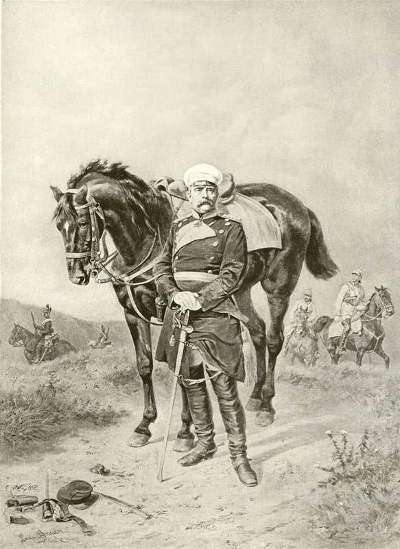 Bismarck před Paříží (hlubotisk) od Ludwig Braun