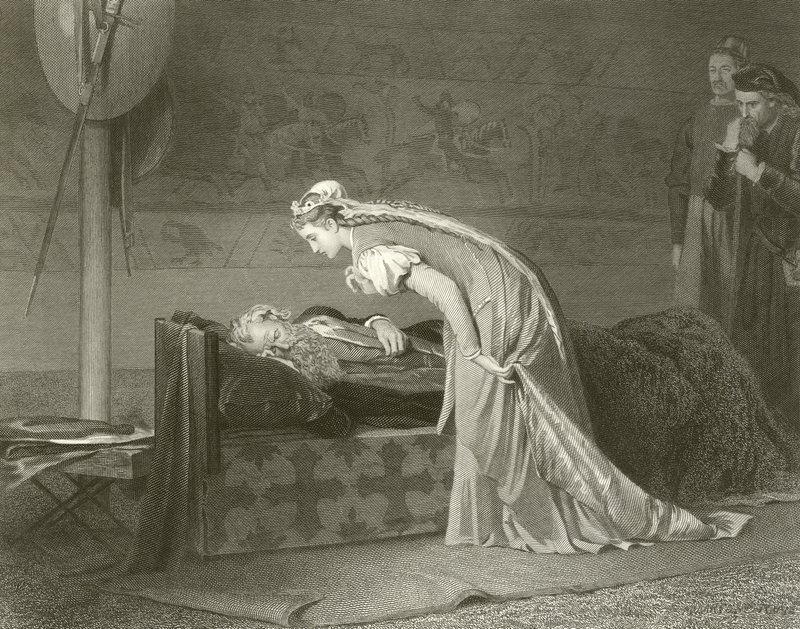 Lear a Cordelie od Marcus Stone