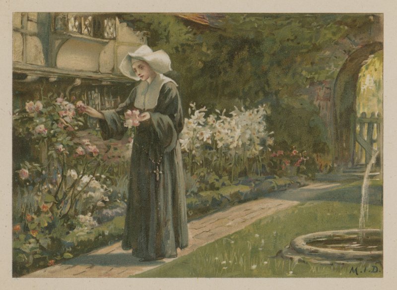 Evangeline (chromolit) od Margaret Isabel Dicksee
