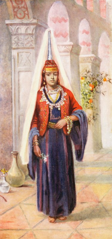 Družská nevěsta (barevná litografie) od Margaret Thomas