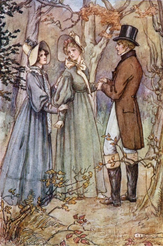 Ilustrace pro manželky a dcery od paní Gaskell od Mary V. Wheelhouse