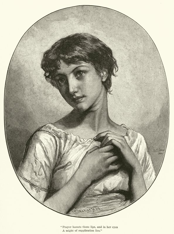 Modlitba (rytina) od Mary L. Gow