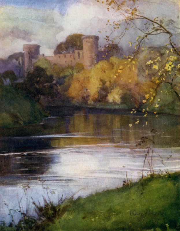 Bothwell Castle (barevné lito) od Mary Young Hunter