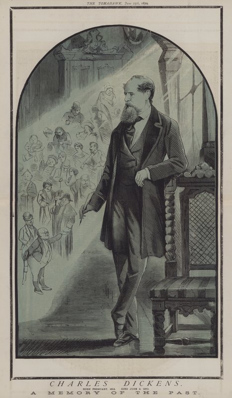 Charles Dickens (barevné lito) od Matthew