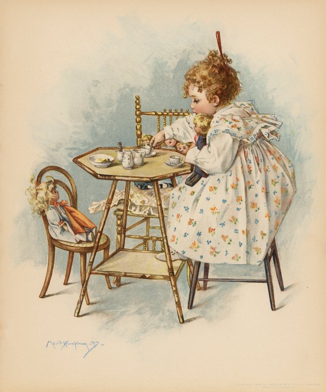 Mateřská péče (barevné lito) od Maud Humphrey