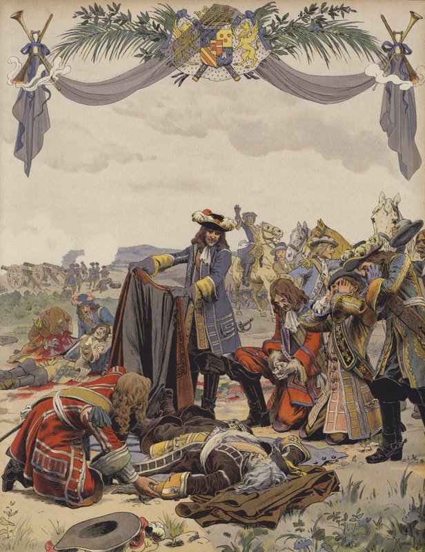 Turennovo úmrtí od Maurice Leloir