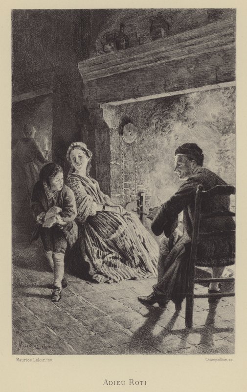 Sbohem pečeně (hlubotisk) od Maurice Leloir