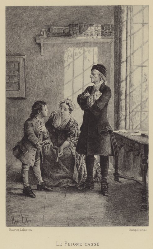 Zlomený hřeben (hlubotisk) od Maurice Leloir