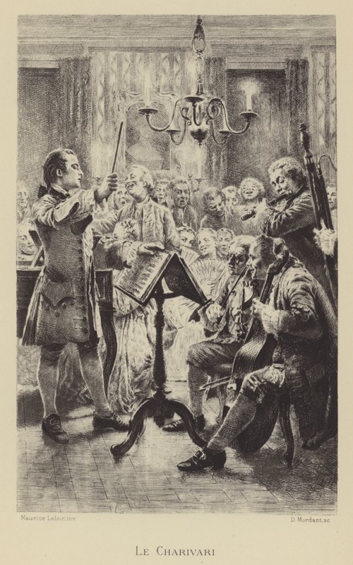Charivari (rytina) od Maurice Leloir