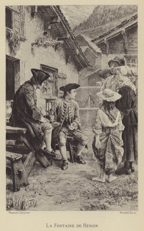Fontána hrdiny (hlubotisk) od Maurice Leloir
