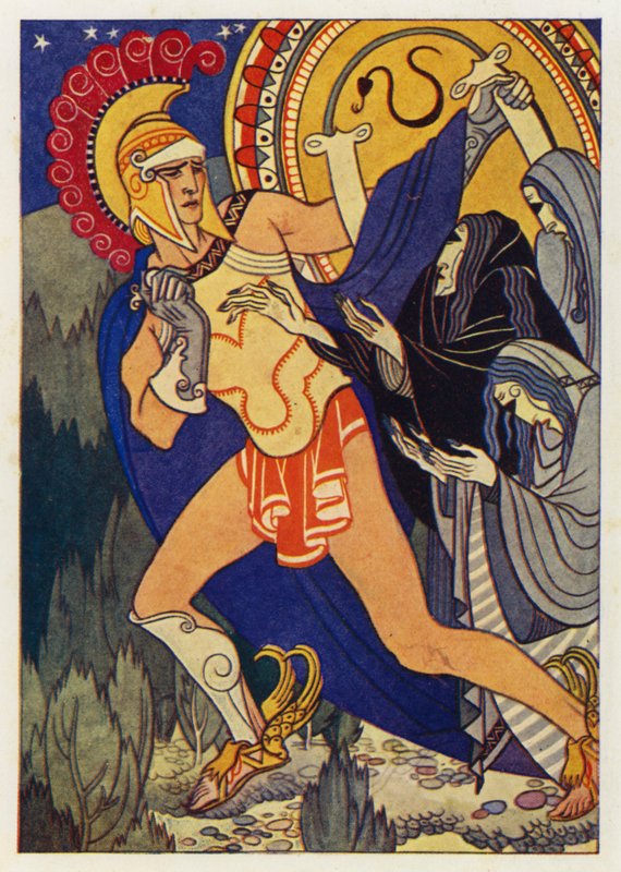 Perseus a tři šedé ženy od Merlyn Mann
