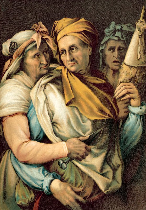 Le Parche (chromolitho) od Michelangelo Buonarroti