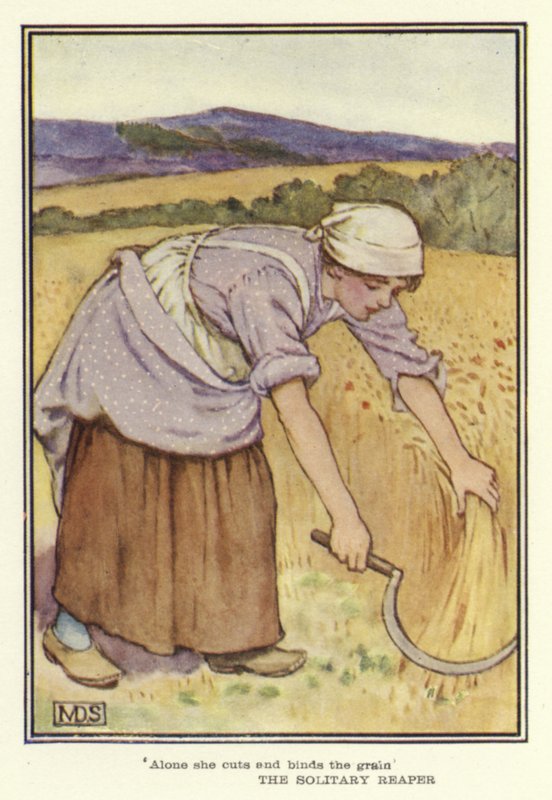 The Solitary Reaper (barevné lito) od Minnie Didbin Spooner
