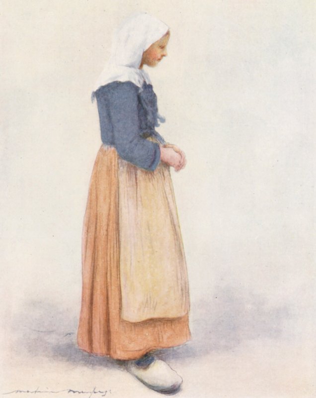 Marie (barevná litografie) od Mortimer Ludington Menpes