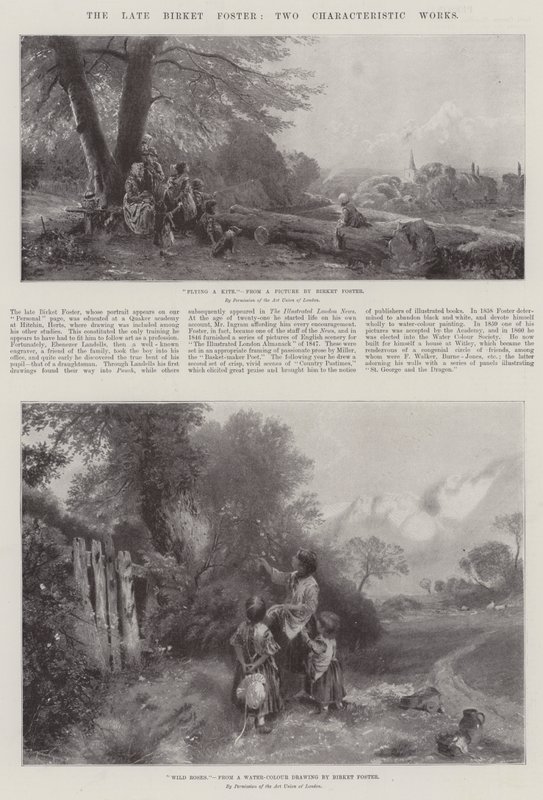 Zesnulý Birket Foster, Dvě charakteristická díla od Myles Birket Foster