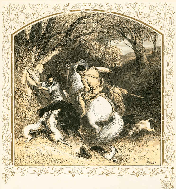 Lov divočáka od Myles Birket Foster