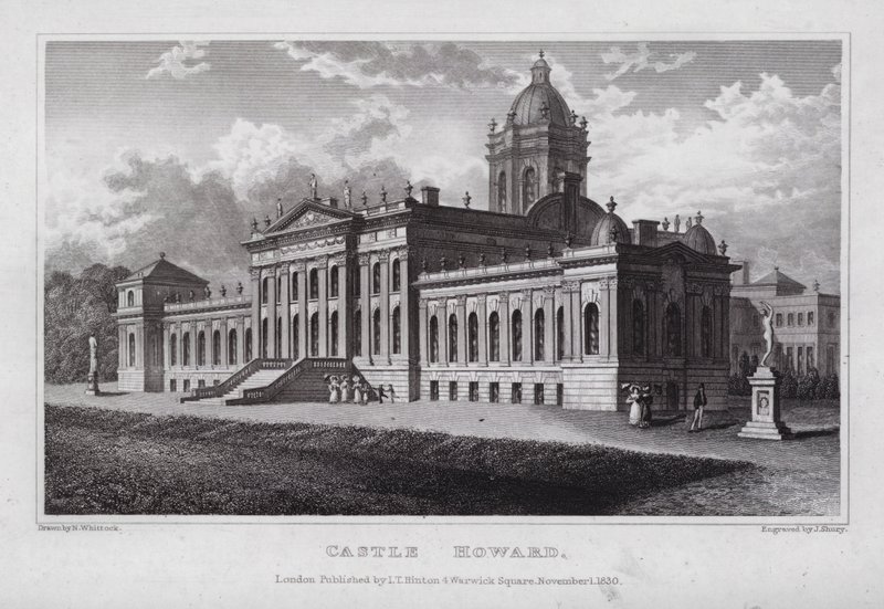 Castle Howard (rytina) od Nathaniel (after) Whittock