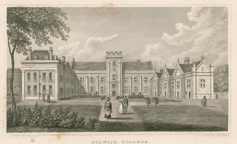Dulwich College, Londýn od Nathaniel Whittock