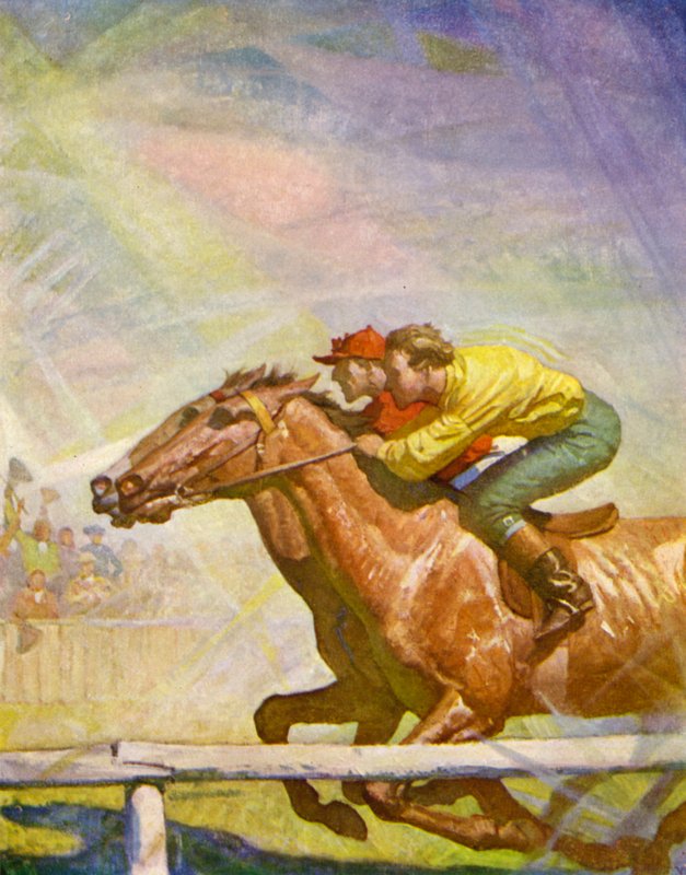 Koňský dostih od Newell Convers Wyeth