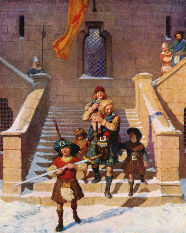 Wallace a děti od Newell Convers Wyeth