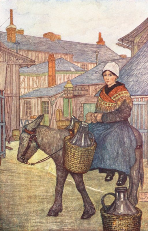 Přepravník mléka (barevná litografie) od Nico Jungmann