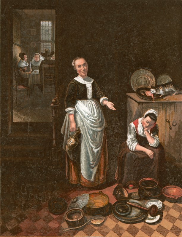 Nečinný sluha od Nicolaes Maes