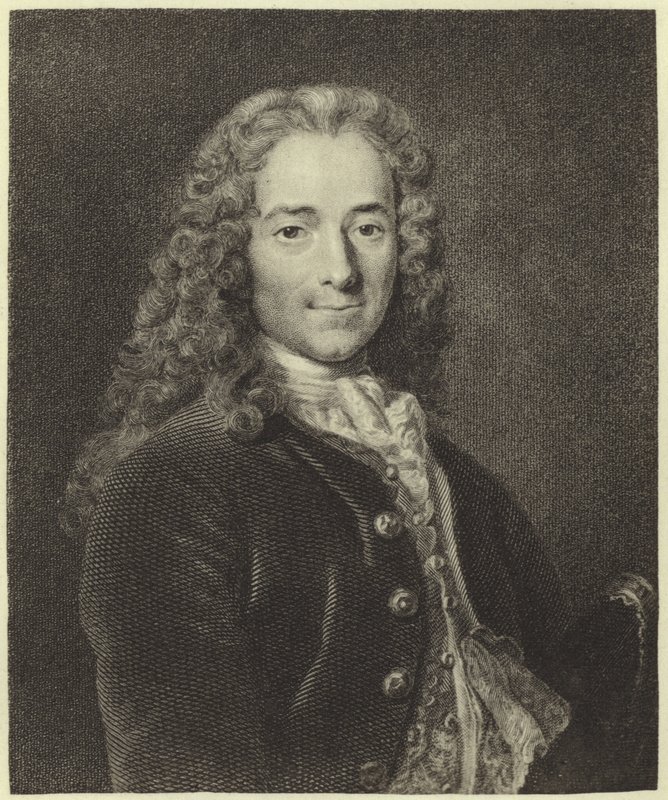 Voltaire (fotogravírování) od Nicolas de Largillière