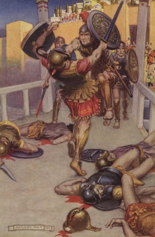 Smrt Astur (barevné lito) od Norman Ault
