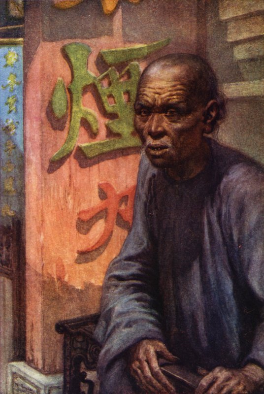 Čína: Starý kuli (barva litho) od Norman Hardy