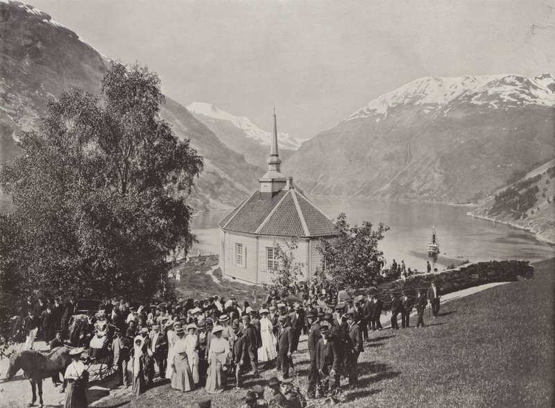 Merok, Geiranger (černobílá fotografie) od Norwegian Photographer