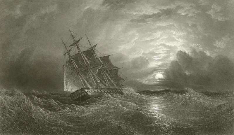 HMS Galatea na plavbě od Oswald Walters Brierly