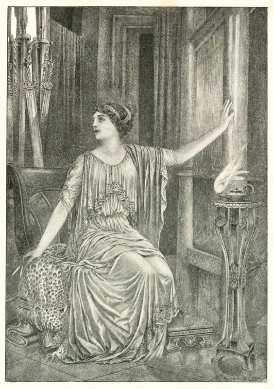 Ilustrace k Homérově Odyssei (litografie) od Patten (after) Wilson
