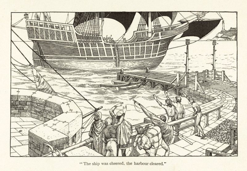 Rime of the Ancient Mariner (rytina) od Patten Wilson