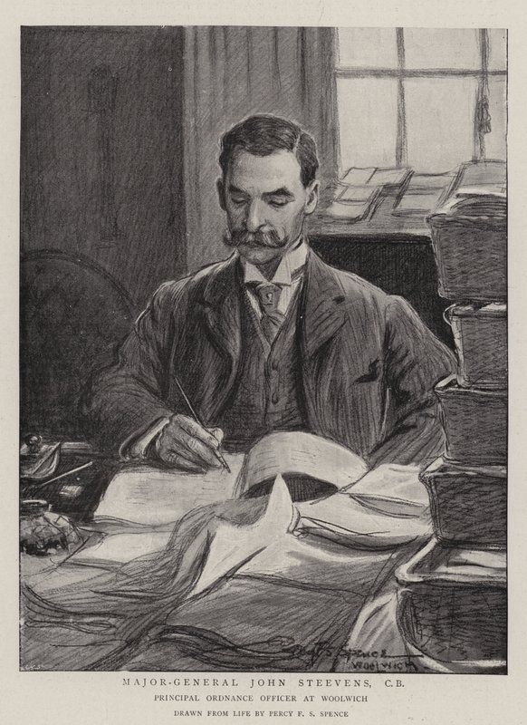 Generálmajor John Steevens, CB od Percy F.S. Spence