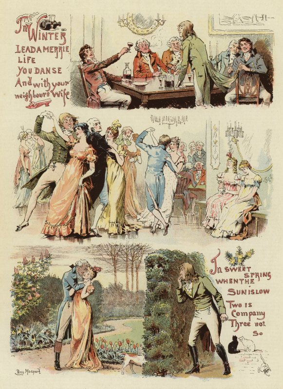 Sportovní kalendář, 1800 od Percy Macquoid