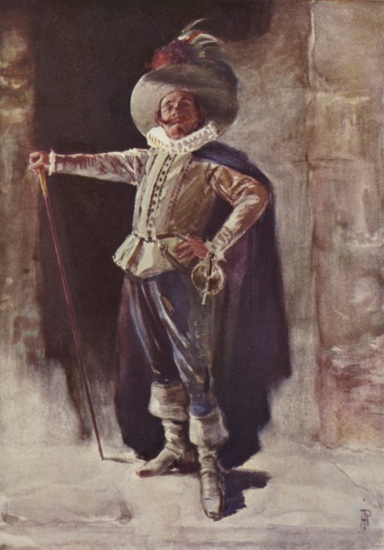 Coquelin jako Cyrano de Bergerac od Percy Anderson