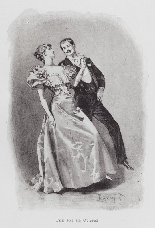 Tanec: Pas de Quatre (litho) od Percy Macquoid