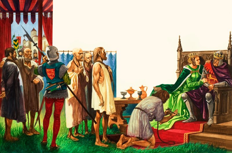 Král Edward III a měšťané Calais od Peter Jackson