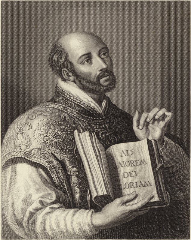 Ignác z Loyoly (rytina) od Peter Paul (after) Rubens