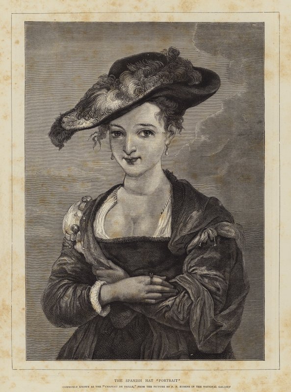 Portrét španělského klobouku od Peter Paul Rubens