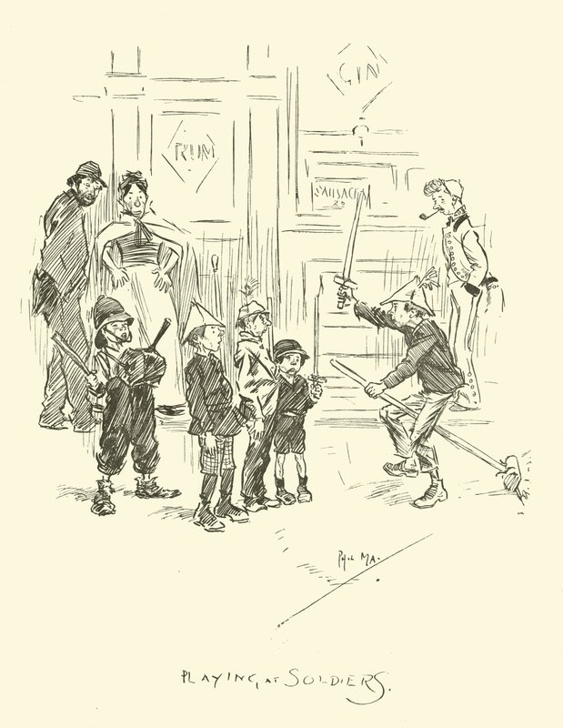 Ilustrace pro Phila Mayse Gutter-Snipese od Phil May