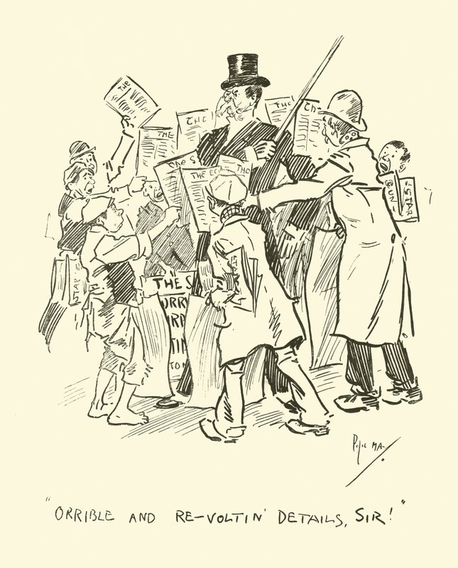 Ilustrace pro Phila Mayse Gutter-Snipese od Phil May